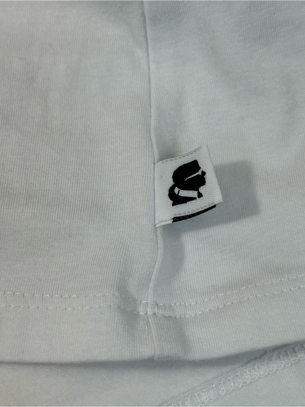 Karl Lagerfeld White Cat Graphic Tee with gold logo accent - Picture 7 of 12